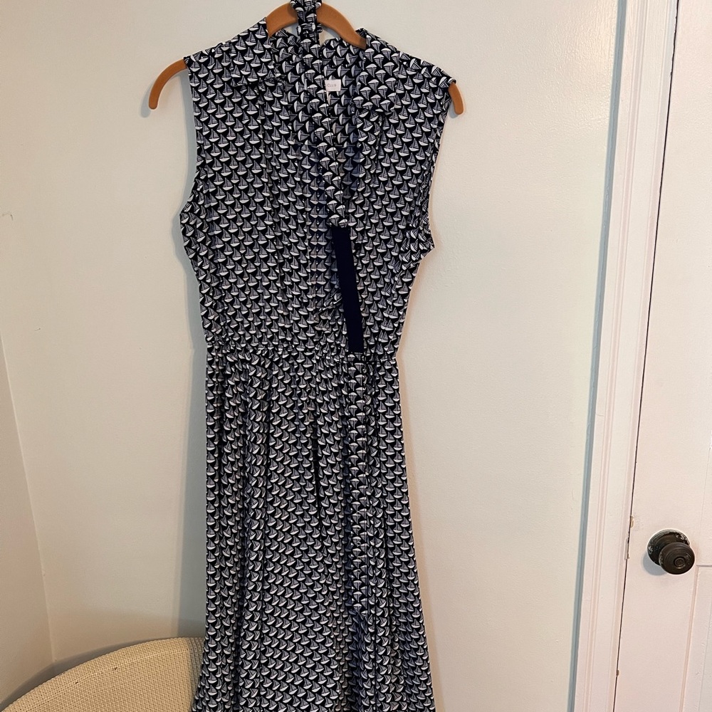 Charter Club Sailboat Collard Tea Dress with optional Belt - Size 8